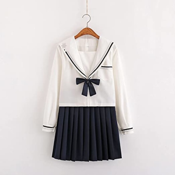 Student plissert skjørtsett,Japanese Bad Girl Jk Uniform Suit Soft