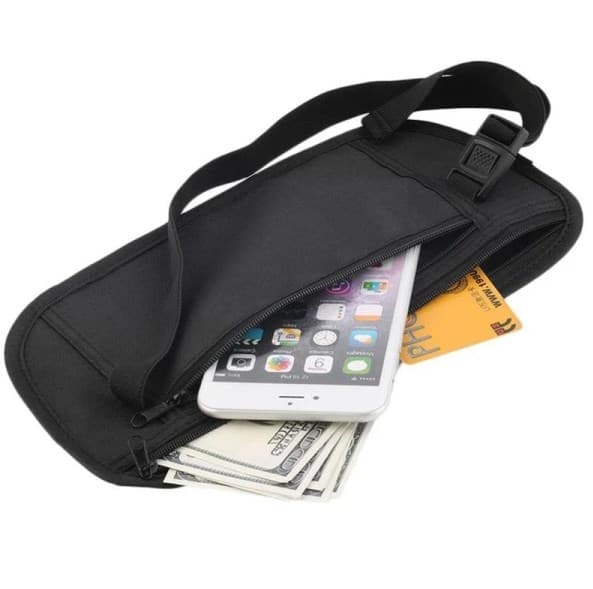1 stk. Fanny Pack/Mavepose til Penge/Pas/Værdigenstande