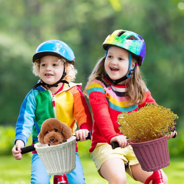 Barn Cykelkorgar För Kvinna Handvävd Cykelkorg Cykel Fro