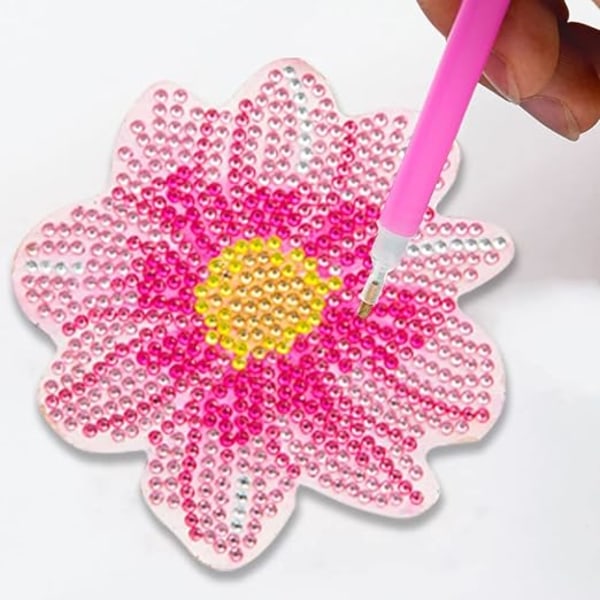 Diamond Embroidery Coaster Tee-se-itse diamond painting Puinen Cu