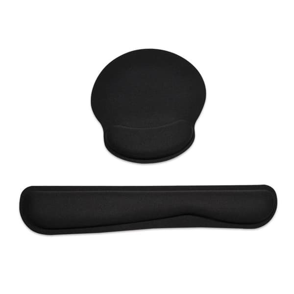 Svart ergonomisk musematte - Gamer musematte med gel håndleddstøtte,