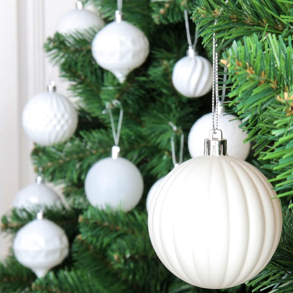 36 stk Julekugler Ornamenter til Xmas Tree Shatterproof Chris