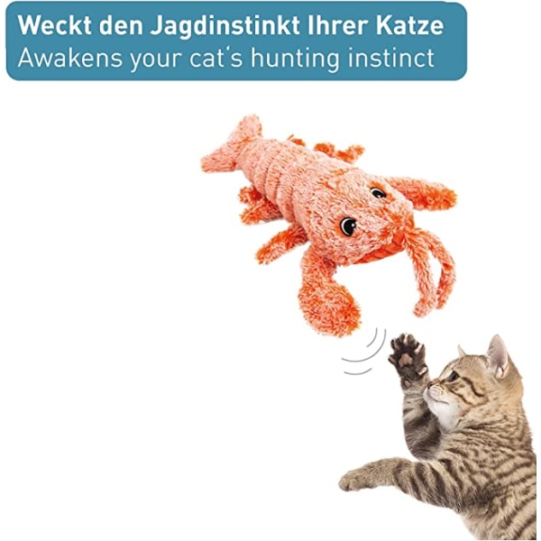Interaktiv elektronisk fiskleksak för katter - mjuk elektrisk leksak,