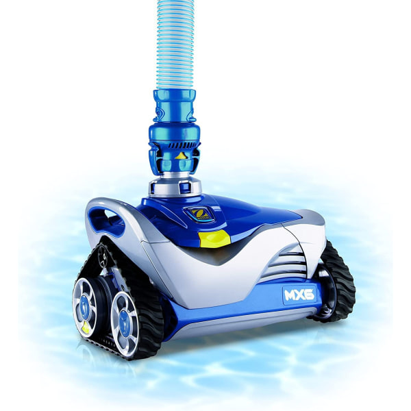 Sæt med 1 Twist Lock-slangesektioner, 1 x 1 m, til hydrauliske poolrensningsrobotter, blå