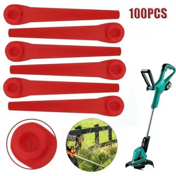 100x Plastkniver Reservekniver til Jardina Gresstrimmer