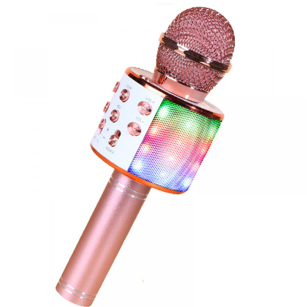 (Rose Gold) Trådløs Karaoke Mikrofon, Bluetooth Karaoke Microp