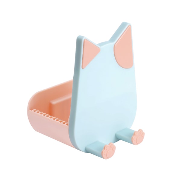 Blue Wall Mounted Lid Holder with Funny Cat Ears - Premium Lid H