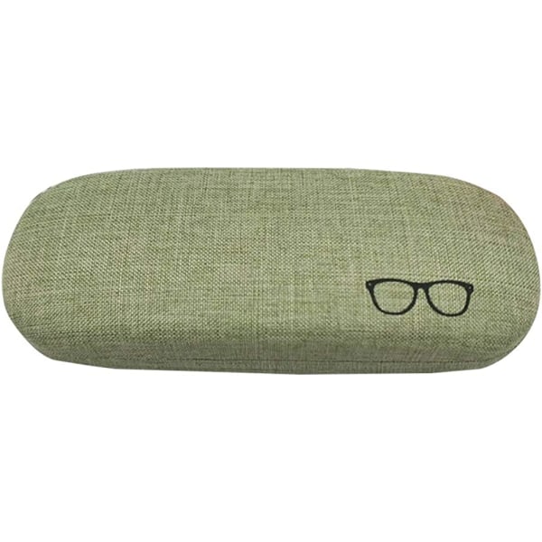 Stoffbriller hardt etui bærbart brilleetui (grønn)
