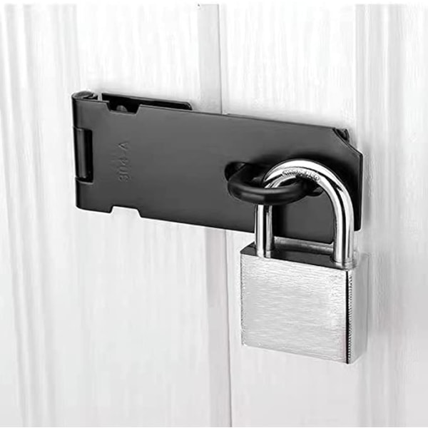 1 st hänglåsfäste, 4 tum dörrspänne dörrlås hasp fläck