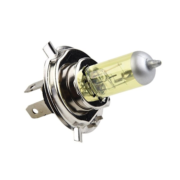 2 st H4 Halogenlampor Gul Bilstrålkastare Kit 12V 100W