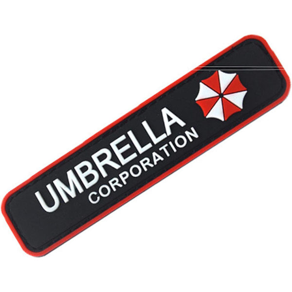 2 stk. Resident Evil Umbrella Corporation PVC-patch-badges-emblem