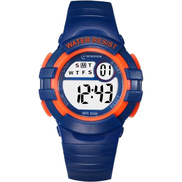 (Dark Blue) Children's Digital Watch, Multifunctional Girls' Watc