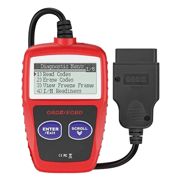OBD 2 Bilscanner, Læs Bil, Fjern Fejl, Diagnoseudstyr til Biler, Plug & Play, Fjern Fejl