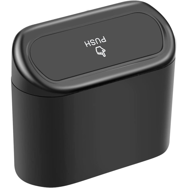 Multifunktionell bil-sopkorg med lock Car Trash Can Mini Trash C