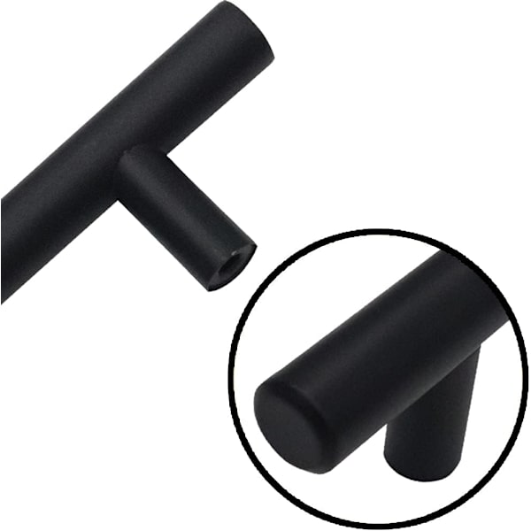 8 stk T-bar stang kjøkkendørhåndtak trekker med skruer (150 mm),