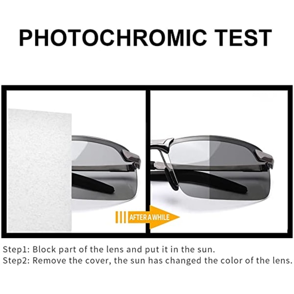 Polarisoidut aurinkolasit Photochromic Pilot Style lasit UV400 Prot