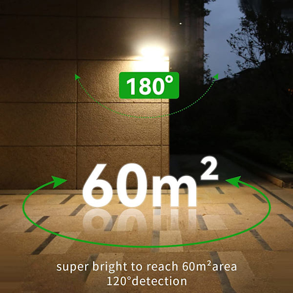 4500mAh Udendørs LED Solcellelys, Aluminiumshus, IP65 Wa