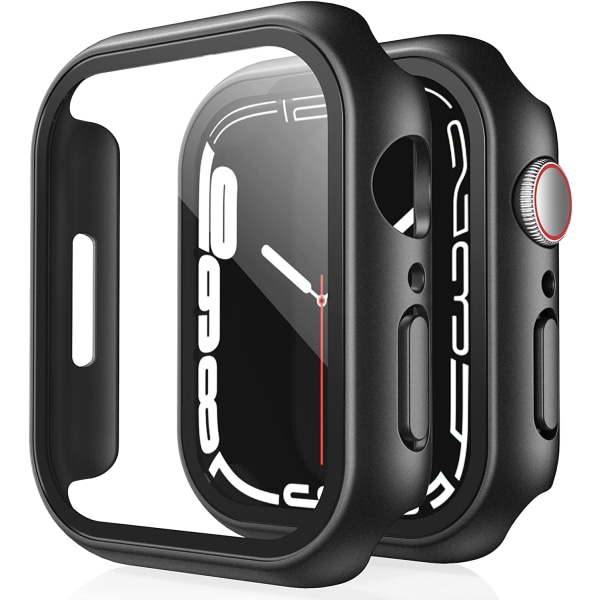 2 Pack Hard Case Designed for Apple Watch Series 7/8 45mm Built