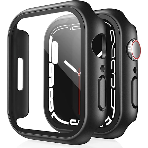2-pak hårdt etui designet til Apple Watch Series 7/8 45mm
