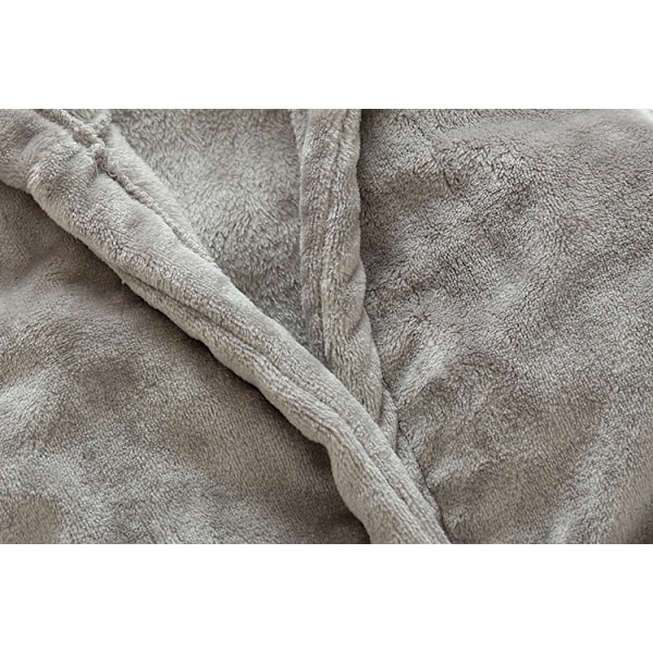 Flanellbadrock för Barn (Musgrå 90cm) Söt Pojke Flicka Nyfödd Baby Badrock