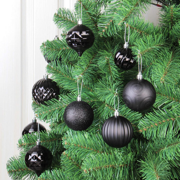 36 stk julekuler Ornament for Xmas Tree Shatterproof Chris
