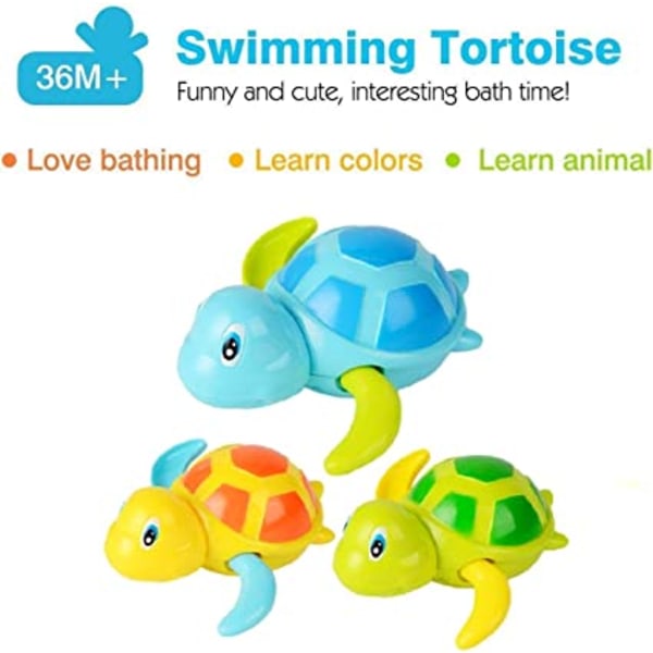 Babyer Badelegetøj Skildpadde Dyr Barn Svømmebassin Legetøj Baby B