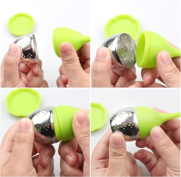 Te-infuser Filter 2-pak Rustfrit Stål Te-kugle - Løse Te S