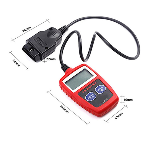 OBD 2 Bilscanner, Læs Bil, Fjern Fejl, Diagnoseudstyr til Biler, Plug & Play, Fjern Fejl