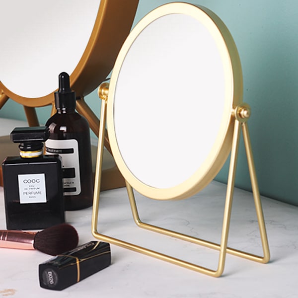 Enkeltsidet forfængelighedsspejl 360 graders rotation makeup spejl champ