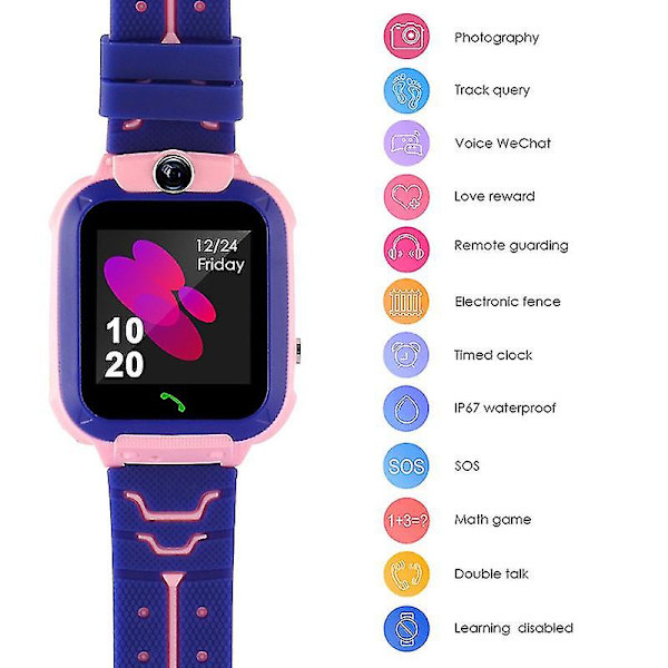 Børns Smart Watch Sos Watch Vandtæt Ip67 Børnegave til Ios Og