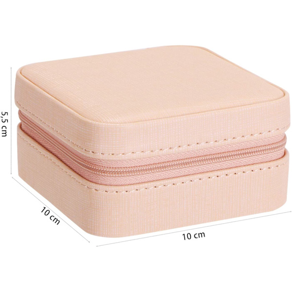 Pink Mini Rejse Smykkeæske Organizer Smykkeæske Display Stora