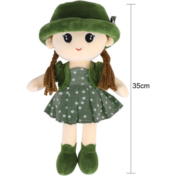 Søt Rag Doll Plysjleke Myk Baby Doll Hjem Ornament Mini Prins