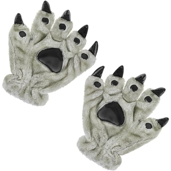 Claw Gloves Halloween Grey Carnival Christmas Söpö Animal Paw Glo