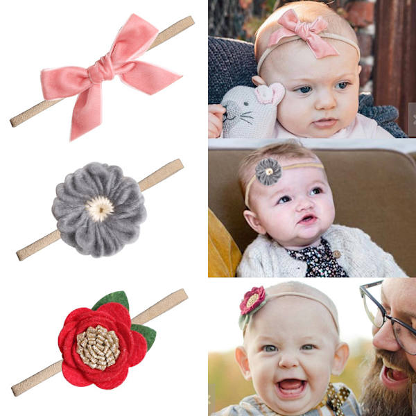 10 stk. F Baby Hovedbånd, One Size Baby Girl Hårbånd Hårbånd