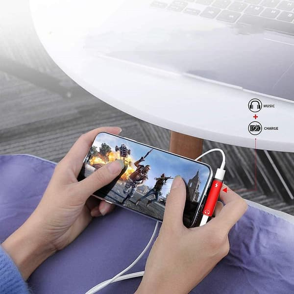 Hörlursadapter, Adapter Splitter, Lightning Splitter, Audio A