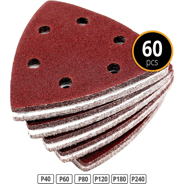 Delta-hiontakolmiot │ 60 kpl │ 6 reikää │ 93 x 93 x 93 mm │