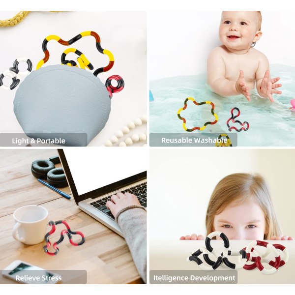 Tangle-leketøy, Fidget Twister, Håndfidgetleketøy, Twist Decompression