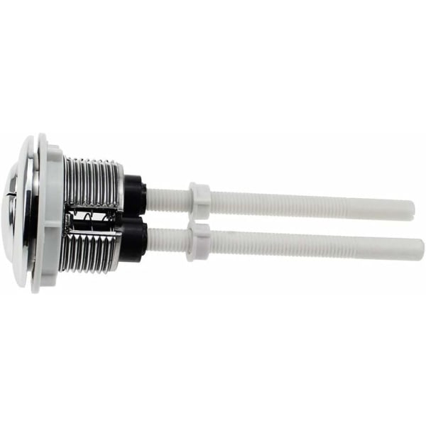 2 stk 38mm toalett trykknapper dobbel spyling standard knapp krom S
