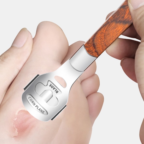 Kolossal fodrasp & træhåndtag Hård hudfjerner, Pedicure fodfil