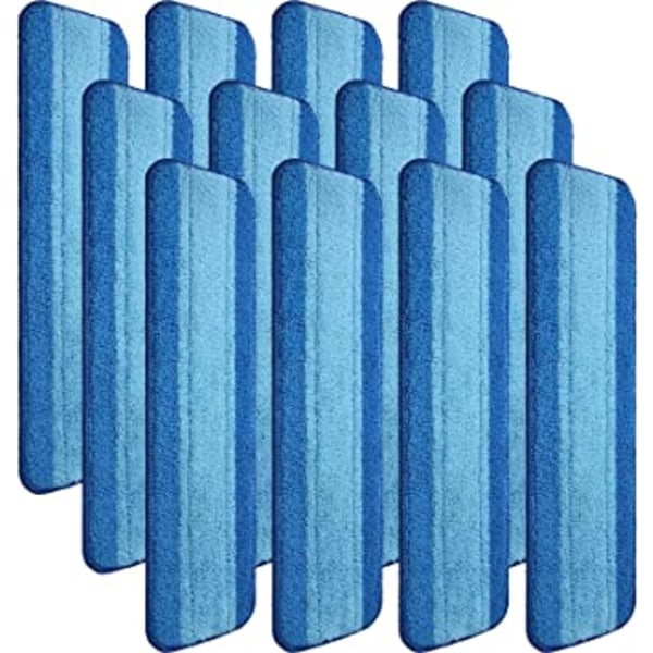 (12 Pieces)Microfiber Cleaning Pads Compatible with Bona Mop Reu