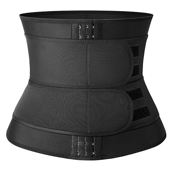 Talje-træner til kvinder, Sort Body Waist Trimmer Shaper Bælte Cin