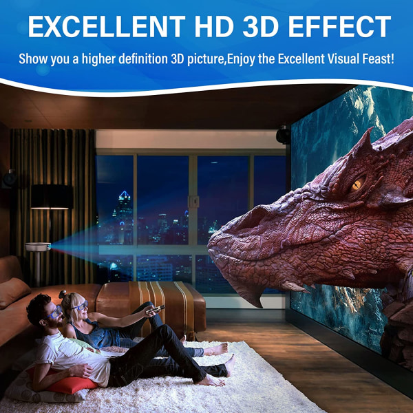 3D-briller, DLP Active Shutter 3D-briller for DLP-LINK Proje