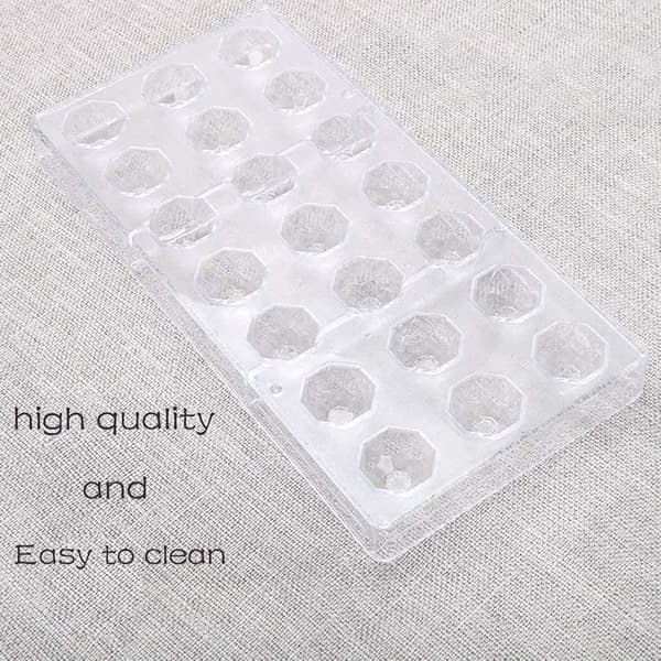 Transparent Chokladform, Klar Plast Godisform, För