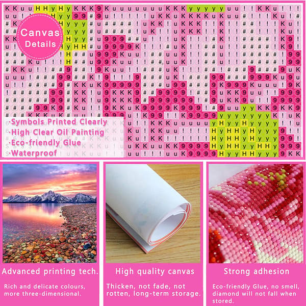 DIY Diamantkonst Kits, Full Drill Diamantbild för Vuxna, Ful