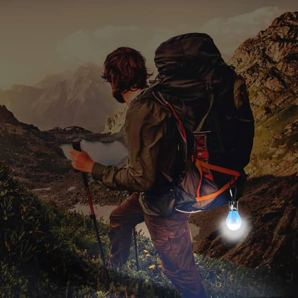 4 kpl Camping Gear ja Equipment, Compact Camping Light Bulbs, LED