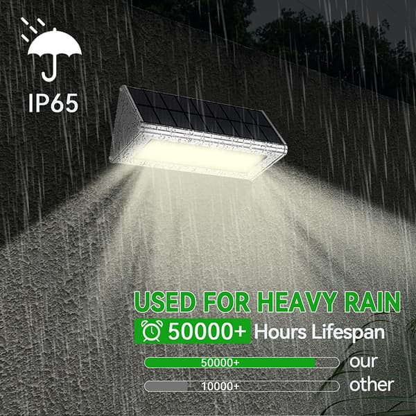 4500mAh utendørs LED-solcellelys, aluminiumhus, IP65 vanntett