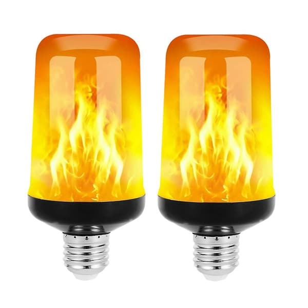 Led flammepære, 2 moduser flimrende lyspærer, E26/e2