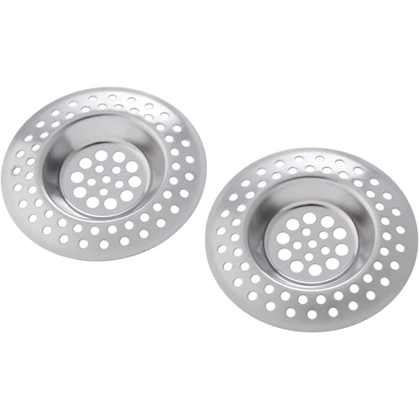 2 x filtre - rustfrit stål si til vask håndvask badekar