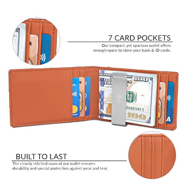 Herrepung med pengeseddelklemme „Bogota“ RFID-blokerende etui mod