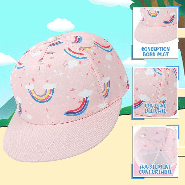 Baseballcaps for barn Baby Jente Gutte Cap Sports Cap Sun Hat Justerbar